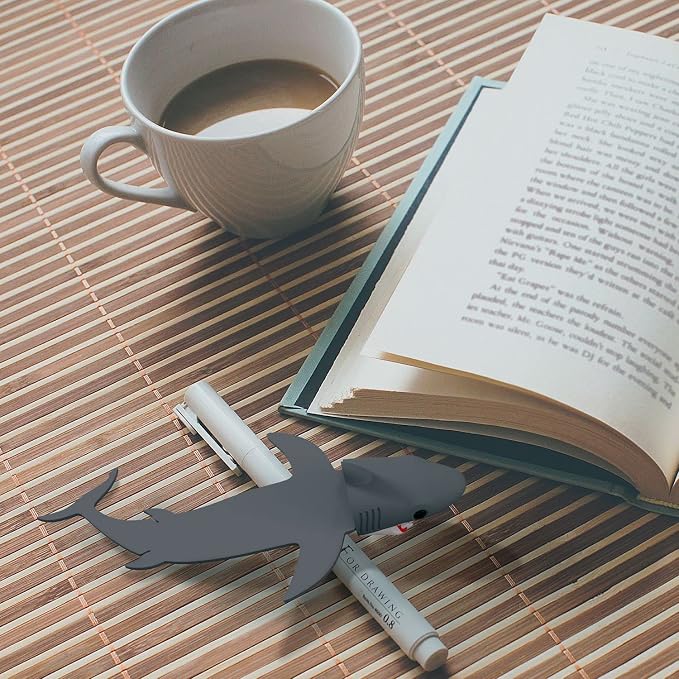 3D Cartoon Animal Book Marks,Funny Cute Pretty Unique Bookmark for Kids, Boys, Girls, Students and Reading Lovers (Luminous Dinosaur+Shark)