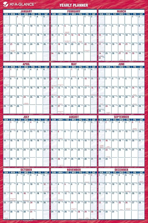 AT-A-GLANCE Vertical/Horizontal Wall Planner, 48 x 32 Inches, White and Cream, 2011 (PM326-28)
