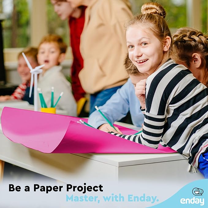 Emraw Poster Board Lightweight Craft Backing Boards for Presentations Office Sign Blank Painting Board Smooth Surface Poster Sheets for School Pack of 5 (Fluorescent Purple)