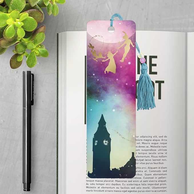 Peter Pan - Skyline Silhouette Premier Bookmark - with Foil