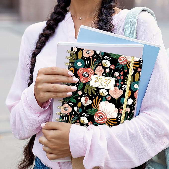 Planner 2026-2027 - Weekly Monthly Planner from July 2026 to June 2027, Agenda with Thick Paper, Pocket, Tabs, 6.4'' x 8.5''