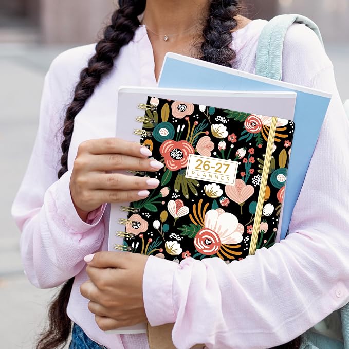 Planner 2026-2027 - Weekly Monthly Planner from July 2026 to June 2027, Agenda with Thick Paper, Pocket, Tabs, 6.4'' x 8.5''
