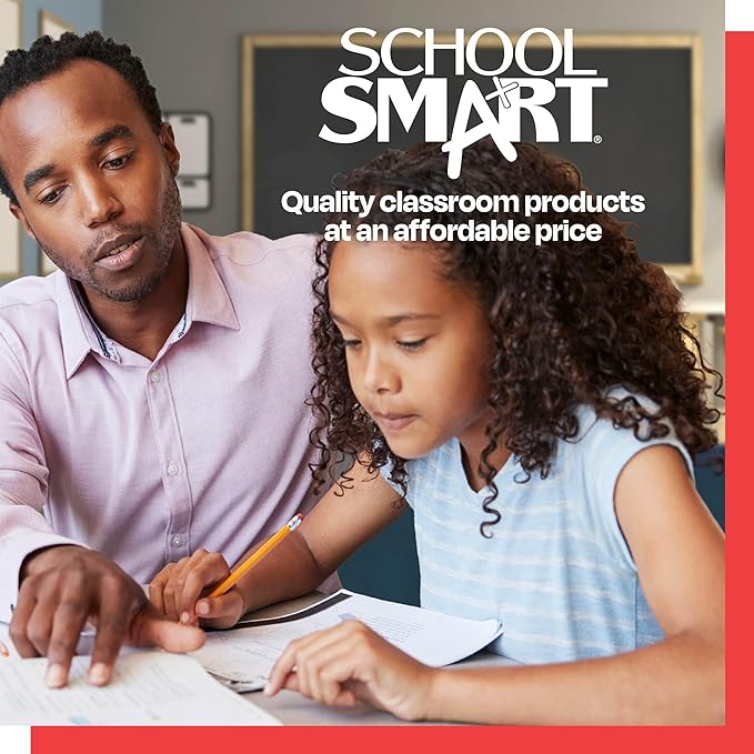 School Smart Bristol Board, 9 x 12 Inches, Assorted Colors, Pack of 100
