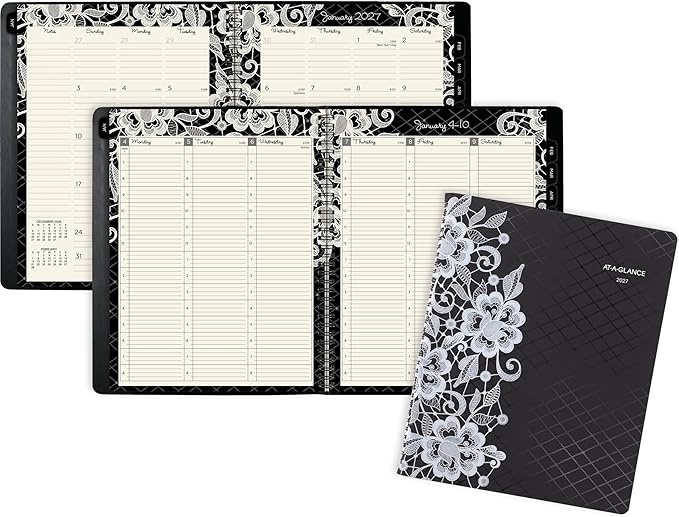 AT-A-GLANCE 2027 Appointment Book Planner, Weekly & Monthly, 13-Month Jan-Jan, 8.5" x 11", Hourly, Lacey (541-905-27)
