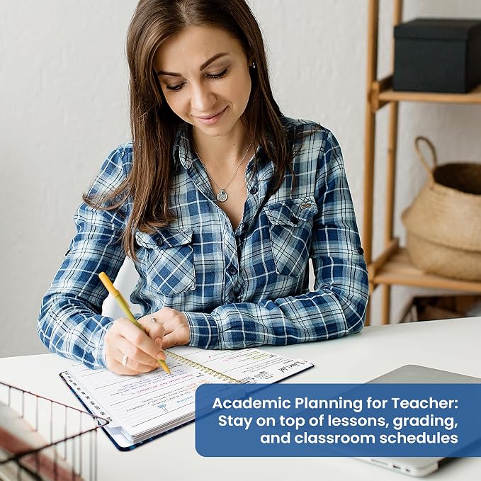 Planner 2026–2027, Weekly & Monthly Academic Organizer for School Year, Jul 2026–Jun 2027, Hardcover Planner with Tabs, Back to School Essential, 6.3" x 8.5", Star Fields
