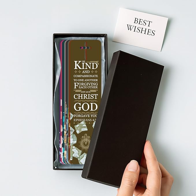100 Pieces Paper Bible Verse Bookmarks with Tassels and Storage Box β Christian Religious Bookmarks Bulk with Scripture Quotes for Church, Reading Lover, Men, Women, Kids, Inspirational Faith Gifts