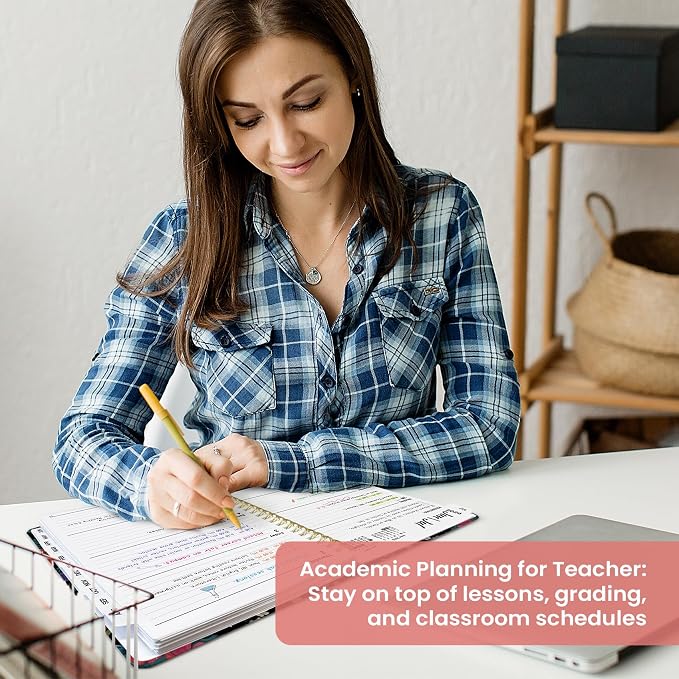 Planner 2026–2027, Academic Year Monthly & Weekly Calendar Book, Jul 2026–Jun 2027, Hardcover Organizer with Tabs, Student & Teacher Planner, 8.5" x 11", Hummingbird