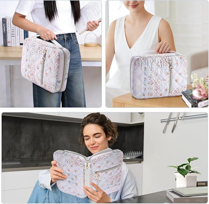 Bible Cover for Women - Soft Bible Case - Carrying Book Case for Bible Accessories - Bible Holder Case for Women - Girls Bible Bag - Bible Carrier - Bible Sleeve - Church Bag