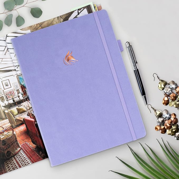 Clever Fox Planner Pro Premium – Luxurious Weekly & Monthly Planner with Budget Organizer for Productivity & Goals, Undated, A4 (Lavender)