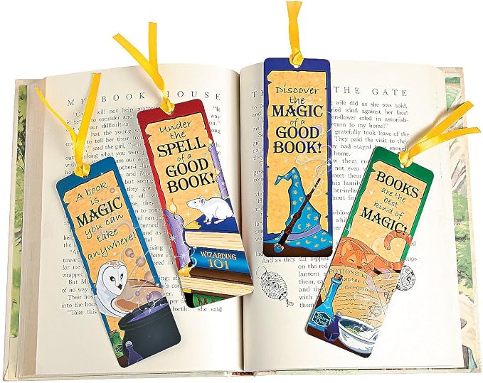 Laminated Wizard's Academy Bookmarks - 48 Pieces - Educational and Learning Activities for Kids