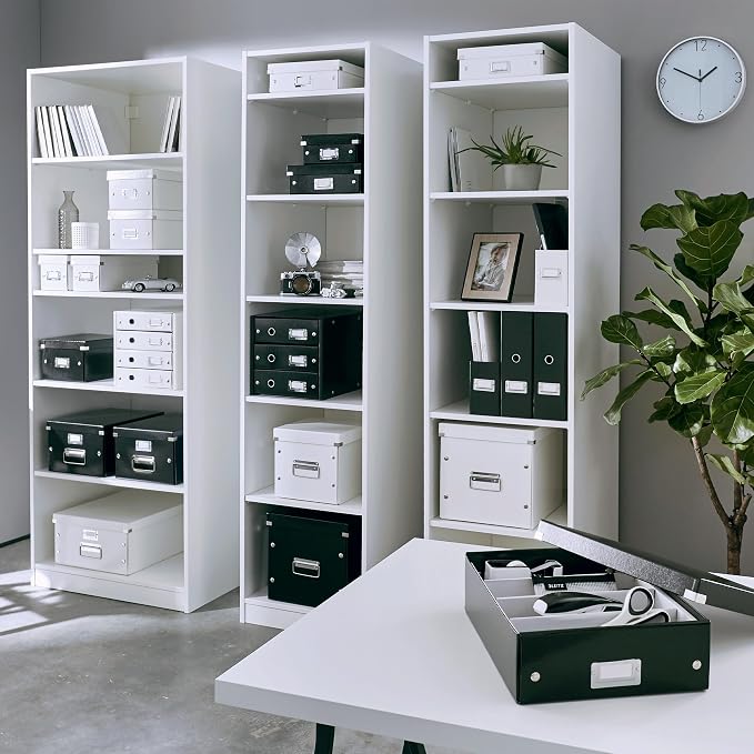 Leitz A5 Storage Box, Click and Store Range 60430001 - Small, White Organiser Box A5