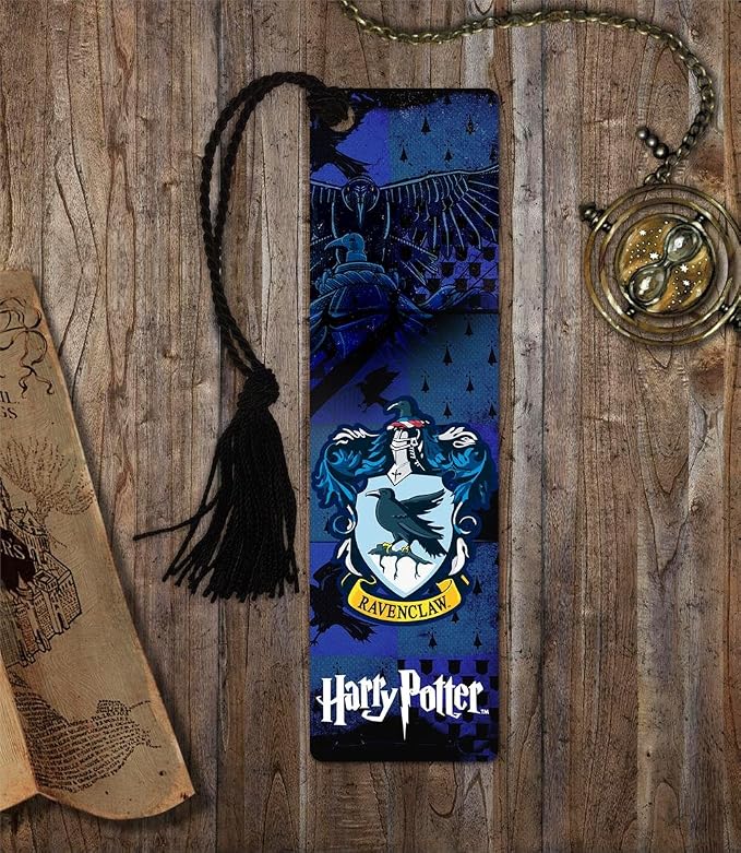Harry Potter - Hogwarts House - Ravenclaw - Glossy Bookmark with Tassel for Gifting and Collecting USBMP740