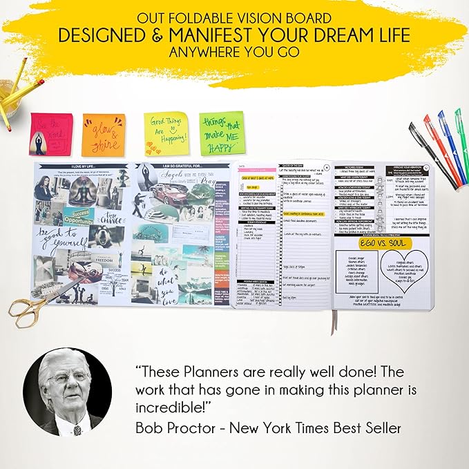 SMART ADHD PLANNER - Adhd Daily Planner - A Self Care Personal Gratitude Journal to Increase Productivity Weekly & Monthly Undated Planner for Women and Men, Vision Board & Organizer + Stickers