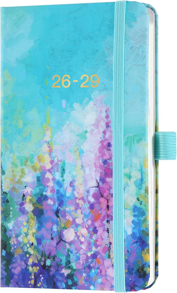 2026-2029 Pocket Planner - JUL 2026 - JUN 2029, 2026-2029 Pocket Calendar, Monthly Planner (36-Month) With 60 Notes Pages, 6.2" x 4", 3 Year Planners with Contacts, Holidays and Pen Holder, Painting