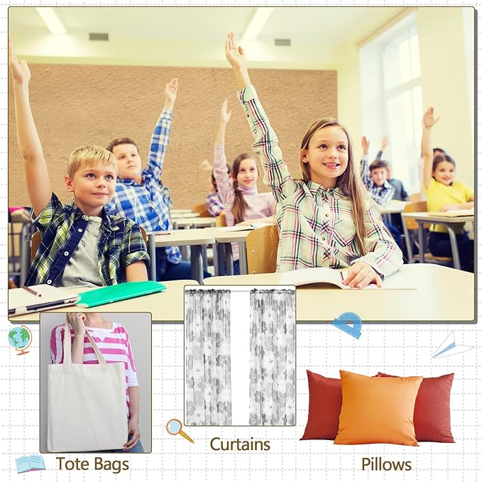 Mindsoft 1 Pc Bulletin Board Paper 48'' x 107'' Class Boards for Classroom Bulletin Boards Everyone is Welcome Classroom Board Decor Pillows Curtains Crafts (Parchment)