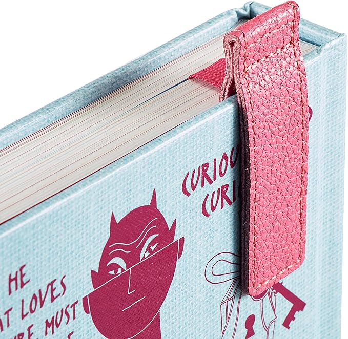 Superior Essentials Planner Magnetic Bookmark - Genuine Leather, Single Long Ribbon Bible Bookmark for Book Lovers - Amplify Your Love for Books with Our Elegant Ribbon Page Marker (1PC, Pink)