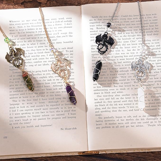 Fantasy Dragon Sword Bookmark - Funny Cool Fourth Wing Book Mark for Reading Men Unique Metal Bookmarks Bookish Novel Lovers Boys Students Teacher Back to School Graduation Birthday Gifts