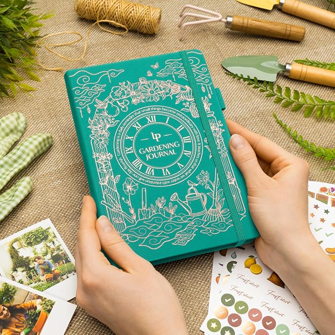 Legend Gardening Journal – 5-Year Garden Journal Planner & Log Book with Gardening Calendar & Plant Logs – Hardcover Garden Planner (Turquoise)