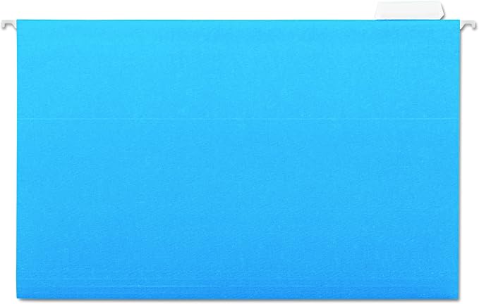 Universal One Vivid Hanging File Folder, Blue (14216)