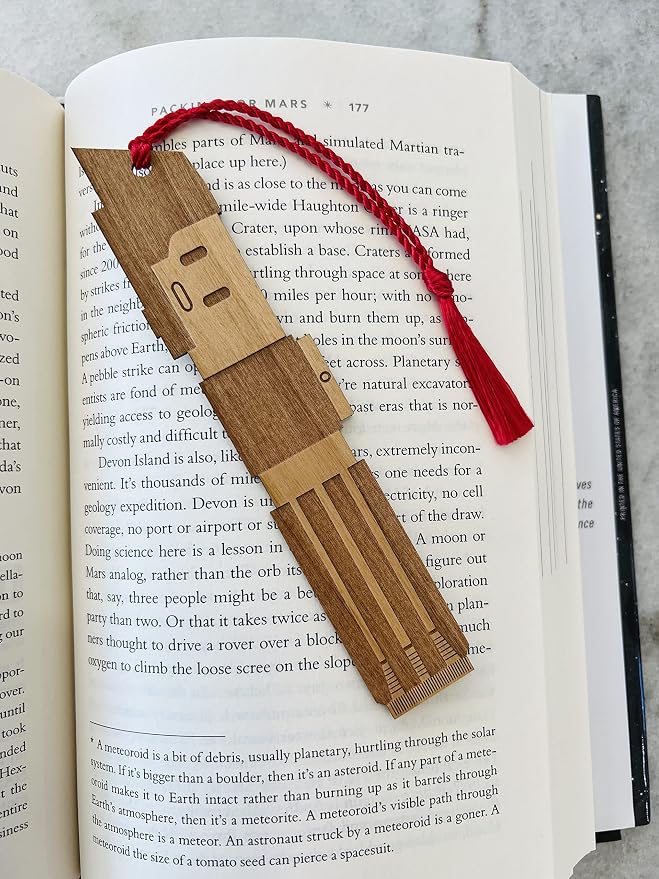 Juniper and Ivy Designs Star Wars Darth Vader Prequel Lightsaber Bookmark - Laser Engraved - Made in The USA - Wood Book Mark with Red Tassel