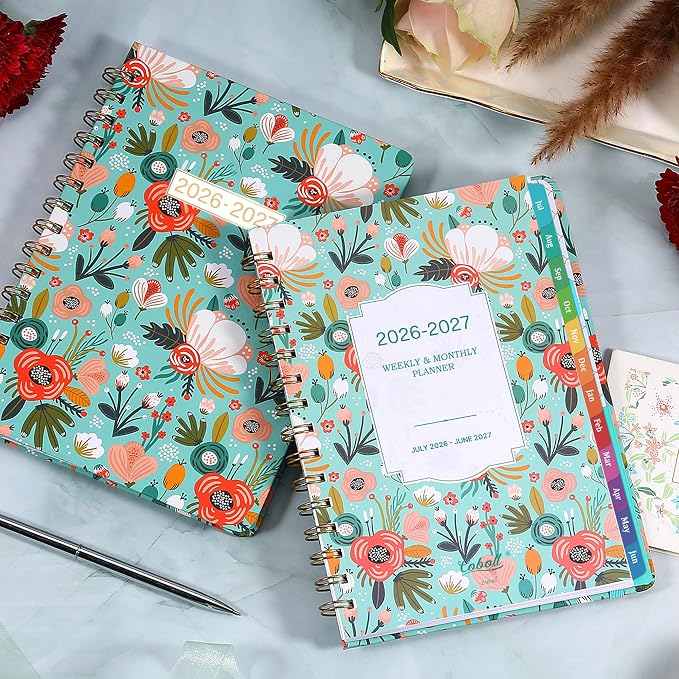 Planner 2026-2027 - Weekly Monthly Planner form July 2026 to June 2027, Academic Planner with Inner Pocket, Premium Paper, 6.4‘’ x 8.3‘’