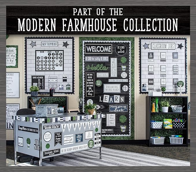 Teacher Created Resources Modern Farmhouse Library Pockets - Multi-Pack