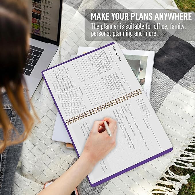 2026-2027 Monthly Planner, Calender Planner from Jan 2026 - Dec 2027, 24 Months for Planning with Habit Tracker, To-Do List, Goals,Summary ,7.5" x 10", Spiral Bindding for Personal Organizer and Office Supplies