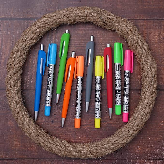 BLIEVE - Aesthetic Highlighters and Gel Pens With Soft Ink and Chisel Tip, Bible Highlighters and Pens No Bleed, Dry Fast Easy to Hold, for Bible Journaling Planner School Supplies (COLORFUL)