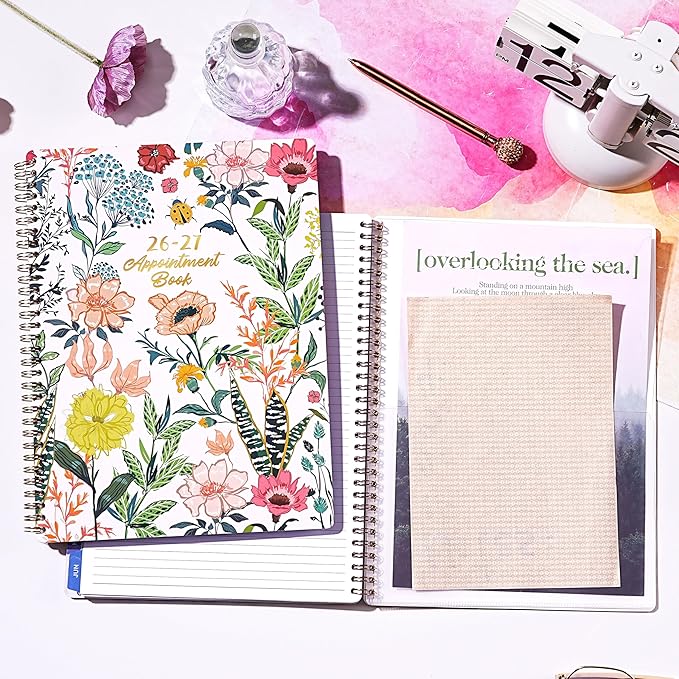 2026-2027 Appointment Book/Planner - 2026-2027 Daily Hourly Planner, Jul 2026 - Jun 2027, Weekly Appointment Book, 8.5" x 11", 30-Minute Interval, Lay-Flat, Ample Space with Notes & To-Do Lists