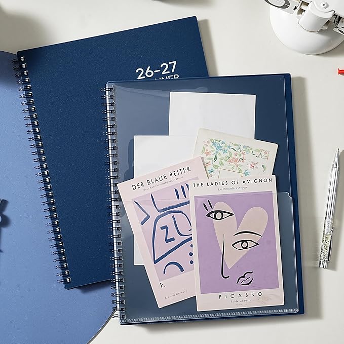 Planner 2026-2027, Academic Planner 2026-2027 - 2026-2027 Weekly and Monthly Planner, A4(9" x 11"), July 2026 - June 2027, Storage Pocket, Daily Agenda Book, College Organizer Notebook, Teacher Student Planning Book with Tabs, Blue