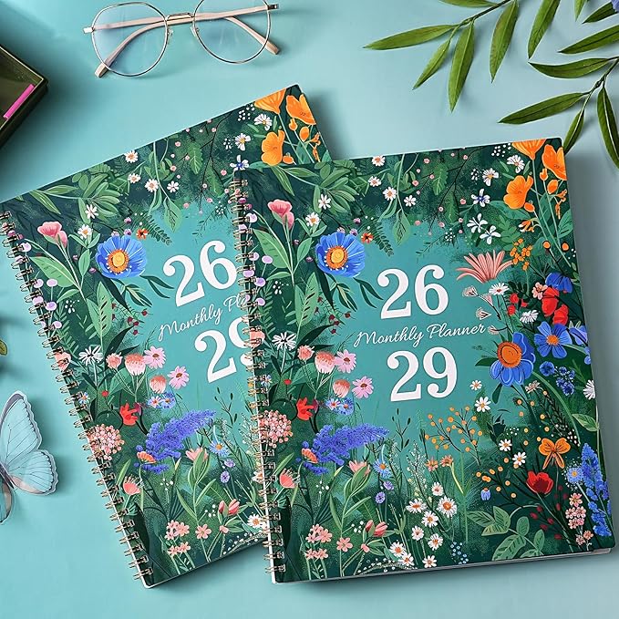 2026-2029 Monthly Planner - 3 Year Planner 2026-2029, Jul. 2026 - Jun. 2029, 9'' x 11'', Calendar Planner with 36 Colorful Monthly Tabs, Inner Pocket, Holidays, Great for Long-Term Planning
