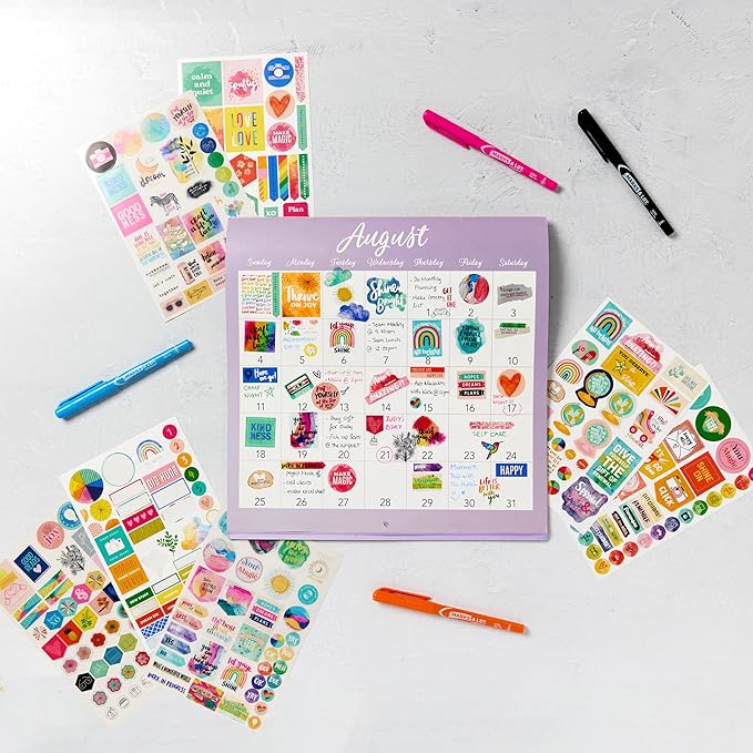 Avery + Amy Tangerine Designer Collection Planner Stickers, 20 Sticker Sheets, 744 Total, Weekly, Monthly and Daily Accessories for Journals and Calendars (6782)