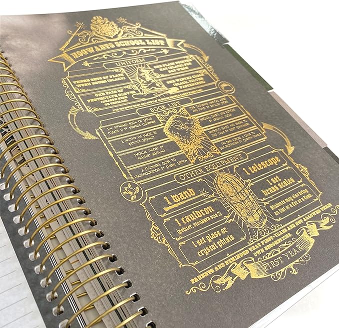 Paper House Productions Harry Potter Marauder's Map 12 Month Undated 9.5" Planner Set with Month and Event Flag Stickers and More!