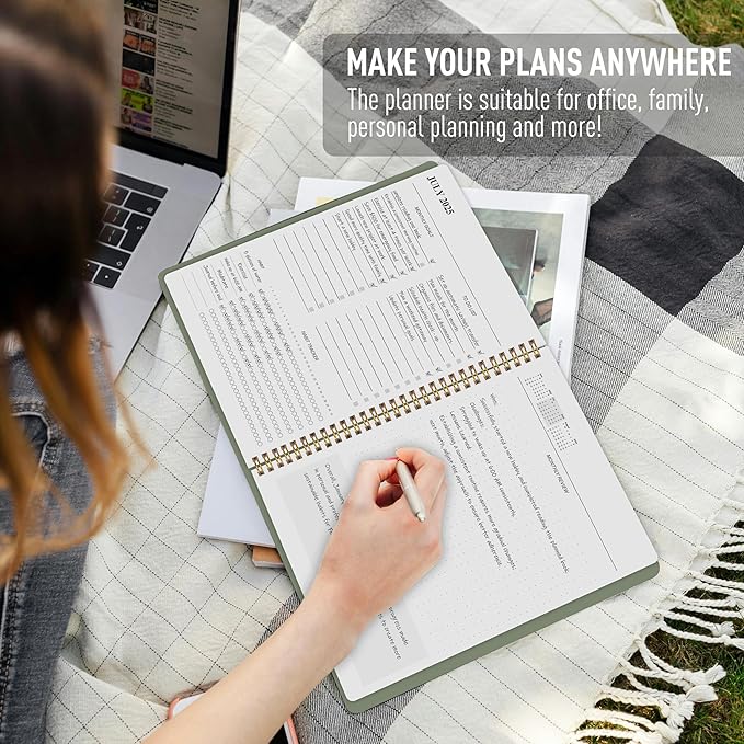 2026-2027 Monthly Planner, Calender Planner from Jan 2026- Jun 2027, 18 Months for Planning with Habit Tracker, To-Do List, Goals,Summary ,7.5" x 10", Spiral Bindding for Personal Organizer and Office Supplies
