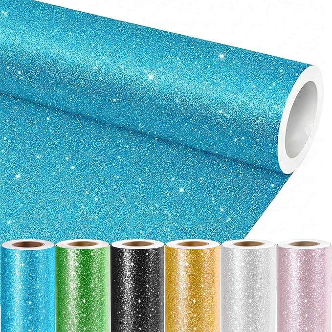 16" × 30ft Blue Glitter Bulletin Board Roll Reusable Board Background Paper Wallpaper DIY Art Poster Paper Classroom Bulletin Board Decor for School Office Arts Crafts Home Wall Decor Supplies
