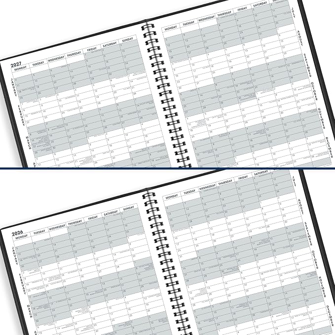 AT-A-GLANCE 2026 Planner, Monthly, 7" x 8-3/4", Medium, Black (701200526)