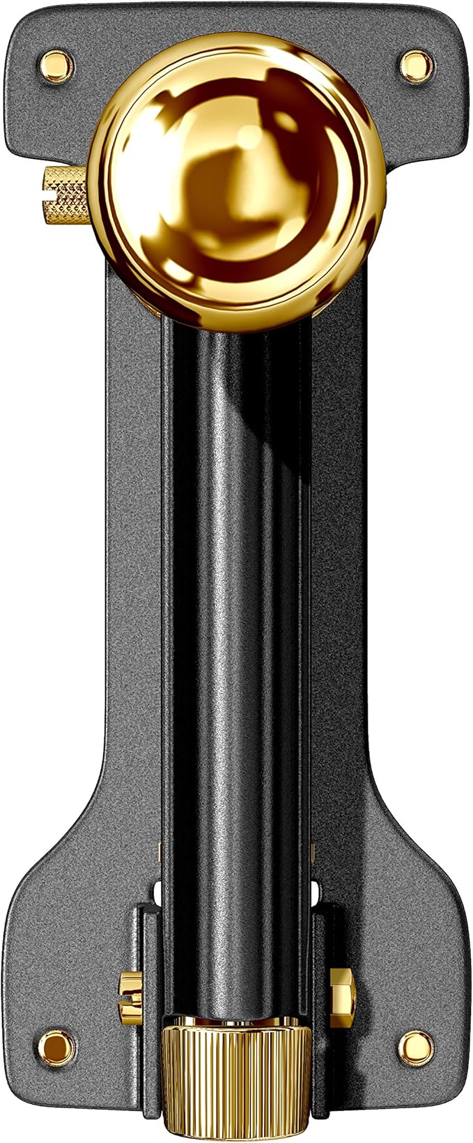 El Casco M10 Medium Desk Stapler - Black/23 Carat Gold Plated Trim