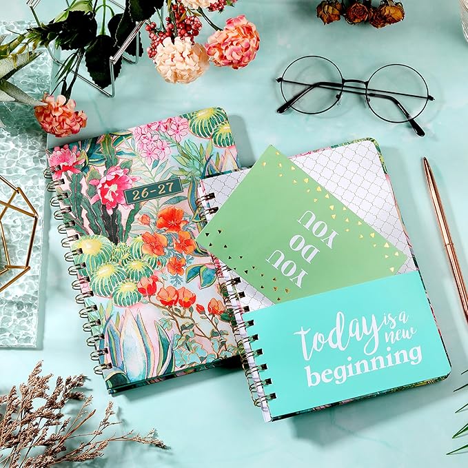 2026-2027 Planner - Academic Planner 2026-2027 from July 2026 - June 2027 with To-Do List, 6.3'' x 8.4'', Strong Twin-Wire Binding, Inner Pocket, Elastic Closure