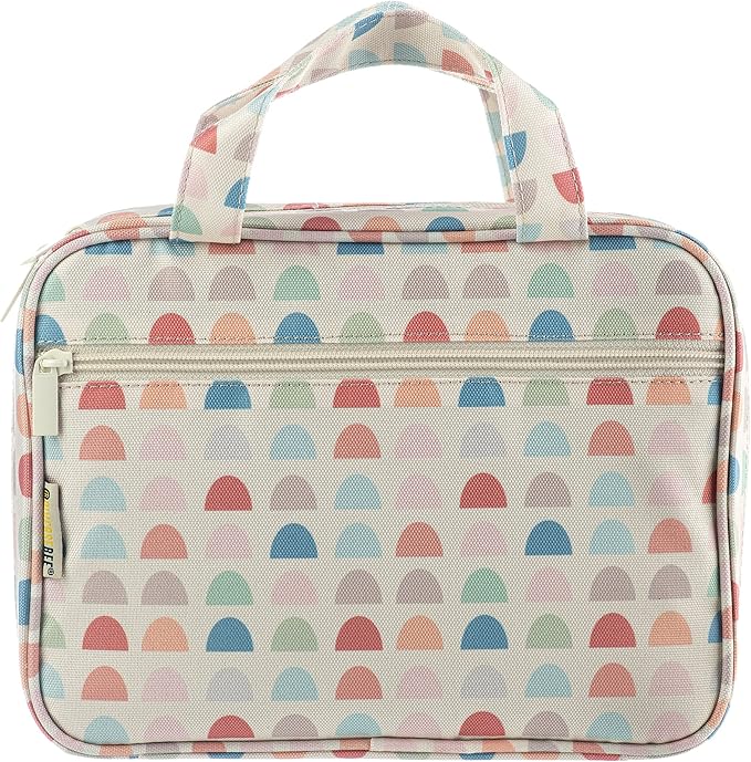 DiverseBee Bible Cover with Handles, Zippered Bible Carrying Case for Women and Girls, Bible Tote Bag for Kids, Book Cover Accessories, Christian Gifts 7.5 x 10 x 2.5in (Blossom)