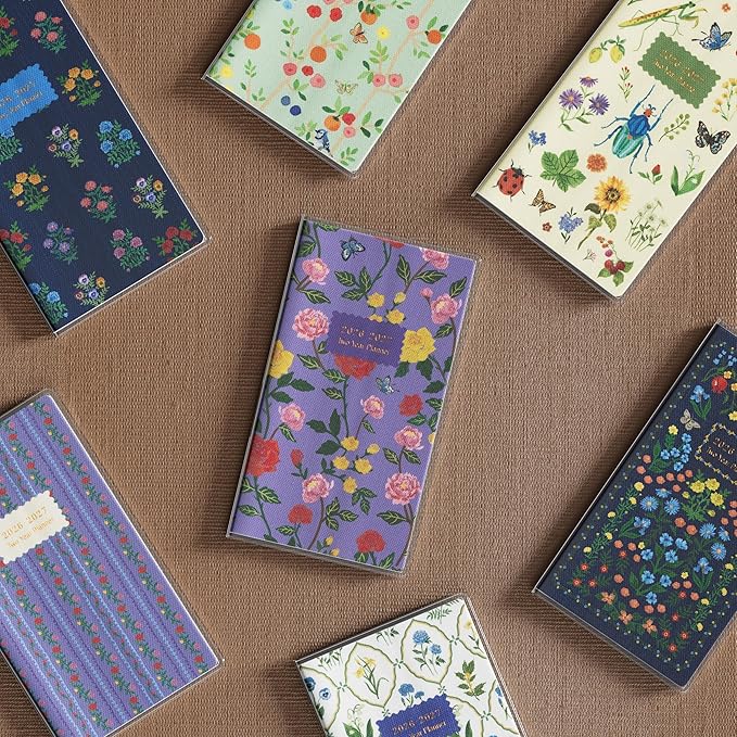 Pocket Calendar 2026-2027, Jotsome 2 Year Monthly Planner from Now to December 2027, 3.5"x6.4", Small Pocket Planner with PVC Cover for Purse, Floral Design