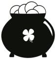 Pot of Gold Incentive Stamp- St. Patrick's Day Crafts, Teacher Stamps for Grading - Cute Kids Stamp, Wooden/Rubber Peg Stamp for Students, Classroom, Homework, Holiday Grading and Crafts.