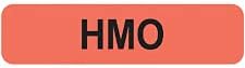 Mini Medical Allergic and Alert Labels, 5/16" x 1-1/2", Florescent Colors, self-Adhesive, ROLL of 500, (HMO - RED)