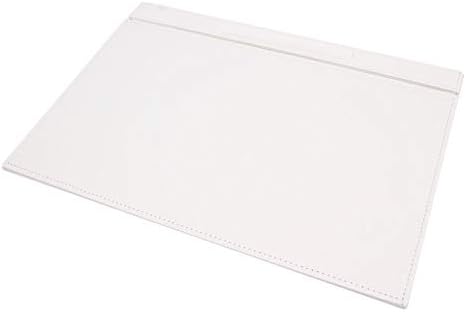 Leather Desk Set - Home Office Accessories - Desk Supplies - Leather Desk Set - Office Table Work Desk Accessories - Desk Storage Organizer - 4 Accessories-4 PCS (White)