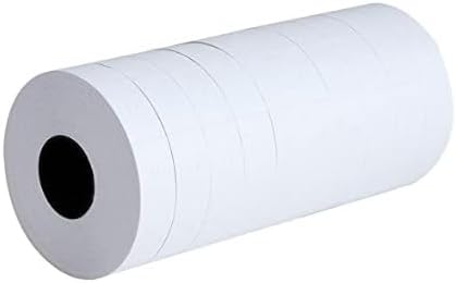 2 Line Price Labels - 40 Rolls of Pricing Labels (16,000 Blank Tags) with 5 Ink Rolls - Compatible with MX-6600, MX-6602, YH-689 (Gun Not Included)