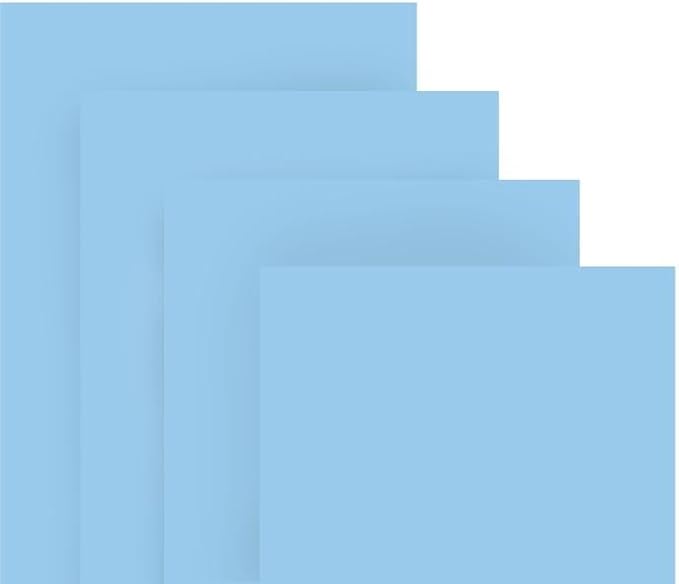 School Smart Folding Bristol Board, 9 x 12 Inches, Blue, Pack of 100