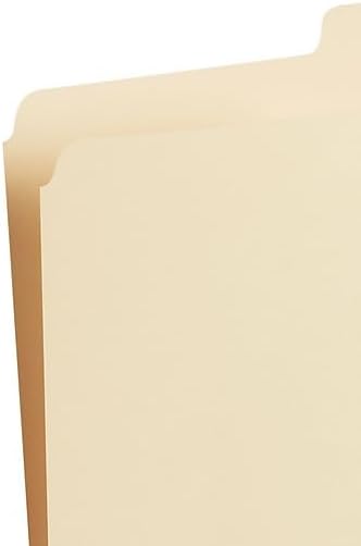 Staples File Folder, Letter Size, Manila, 1/3‑Cut Tab, Durable Paper Stock, 200/Carton