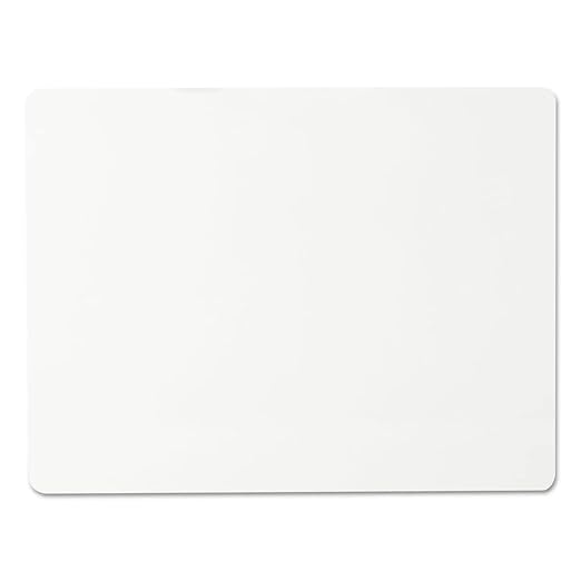 Universal Unruled Lap/Learning Dry Erase Board, 12" x 9", White Melamine Surface, Pack of 6
