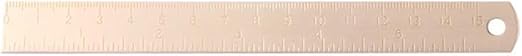 Rose Gold Ruler, Metal Drawing Ruler, Brass Straight, Unisex Learning Measuring Bookmark Stationery for School Office Math Geometry Gift Drafting Tools and Kits