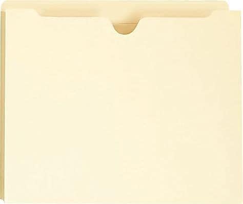 Universal 73500 Manila File Jackets, Reinforced Tabs, 1-Inch Exp, Letter, 50/Box