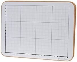 Handheld Grid Whiteboard, 11" x 17" x 1/8" Double Sided Dry Erase Grid Lap Boards, No Ghosting, Made in The USA
